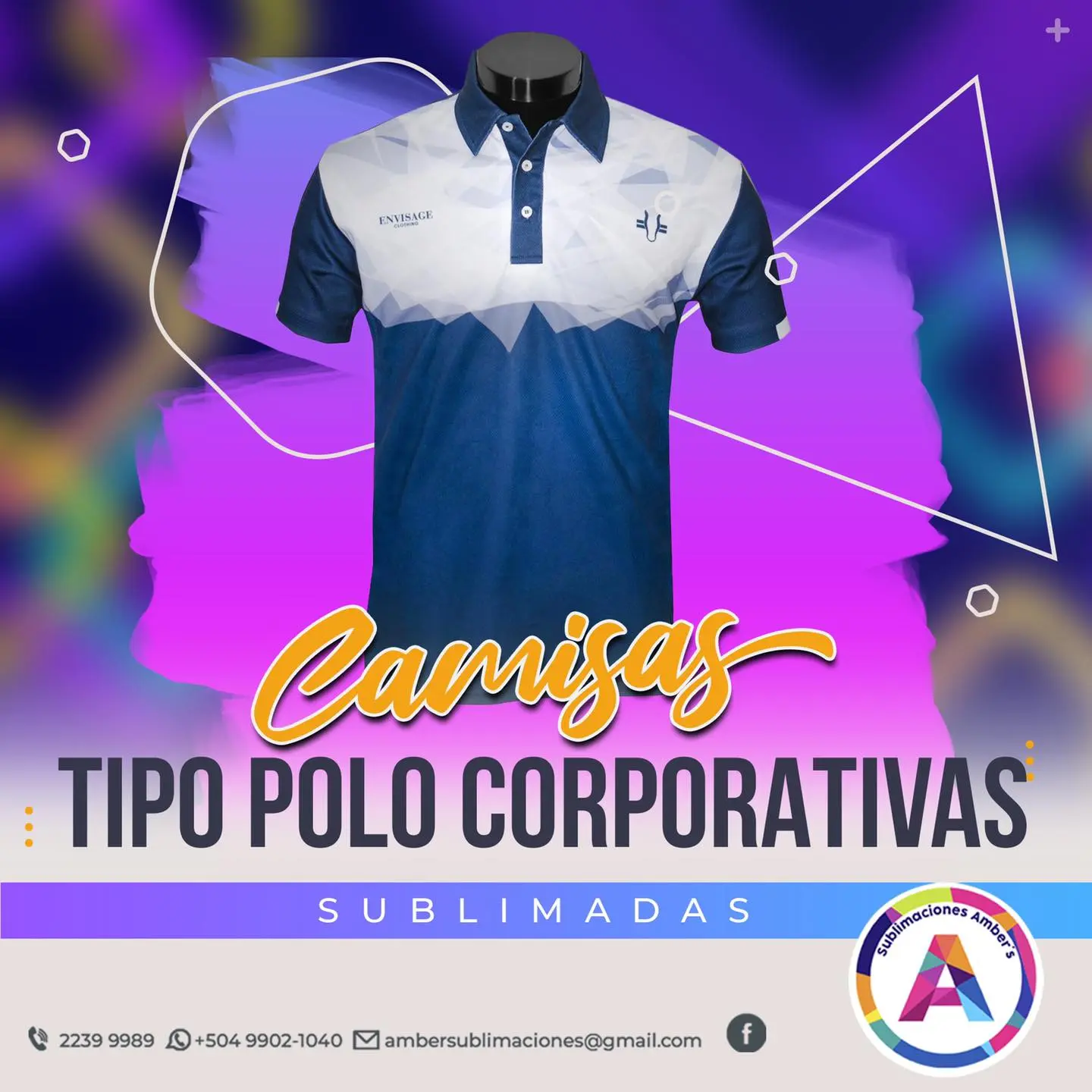 Camisas tipo polo racing sublimada