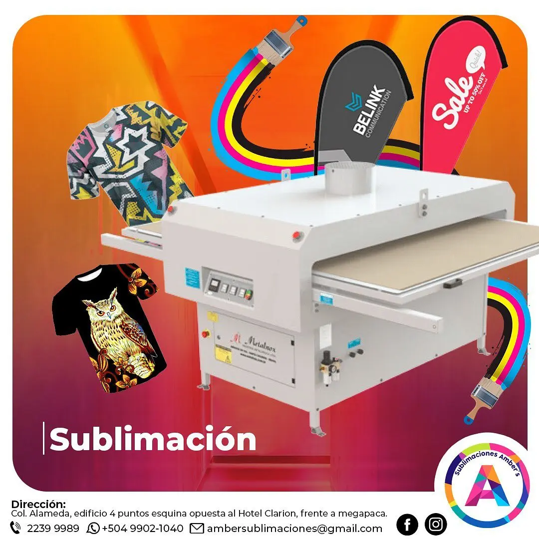 servicios de sublimación en Honduras